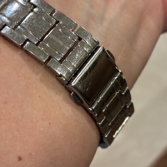 Folio Stainless Steel Cubic Zirconia Surronding Face Elegant Watch - Picture 14 of 16